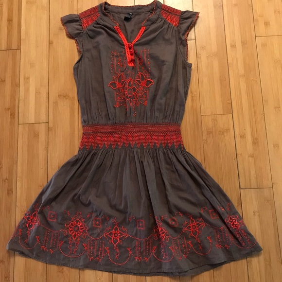 Free People Dresses & Skirts - Free People XS Dress Embroidery Boho Cotton